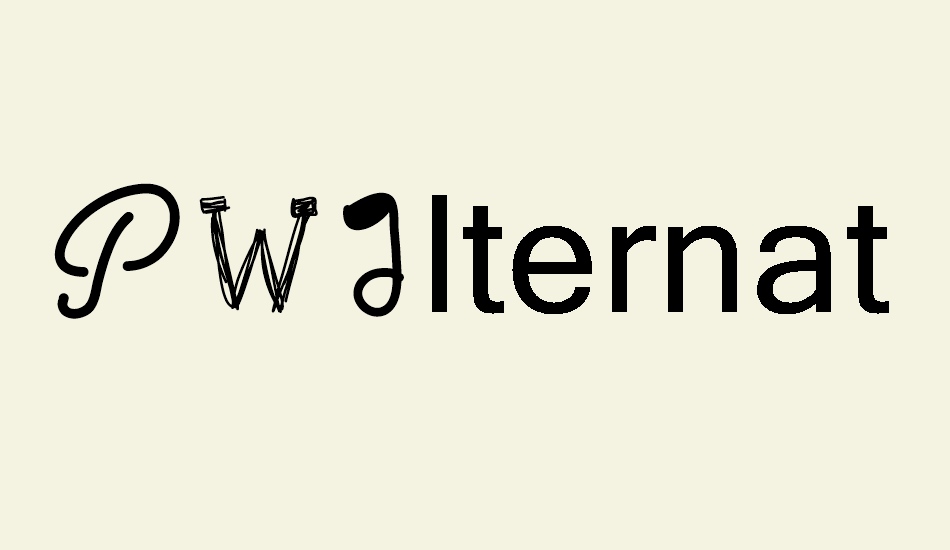 PWAlternate font big