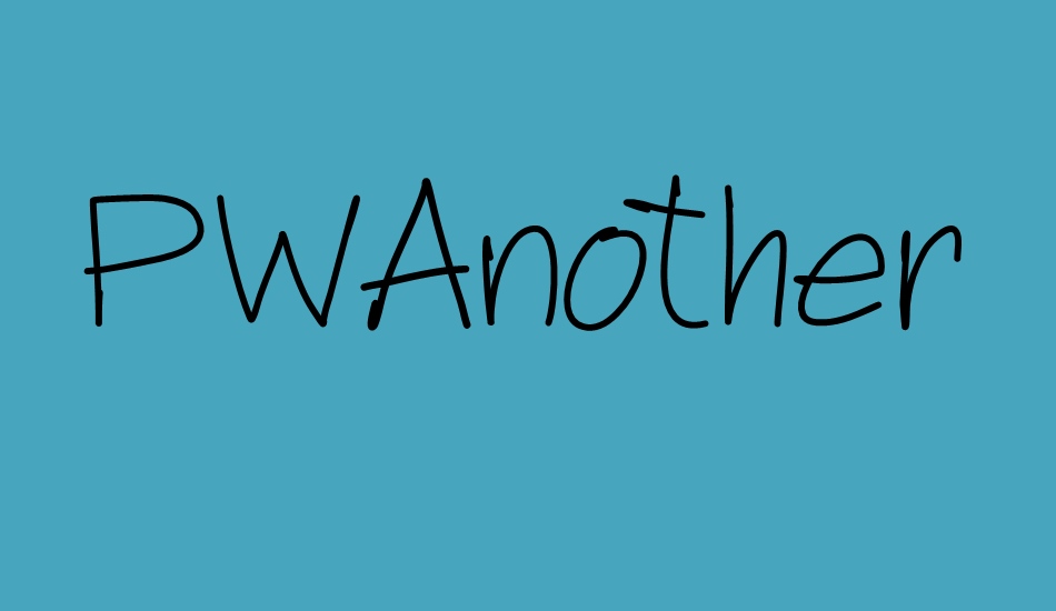 PWAnotherScript font big