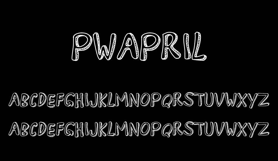 PWApril font