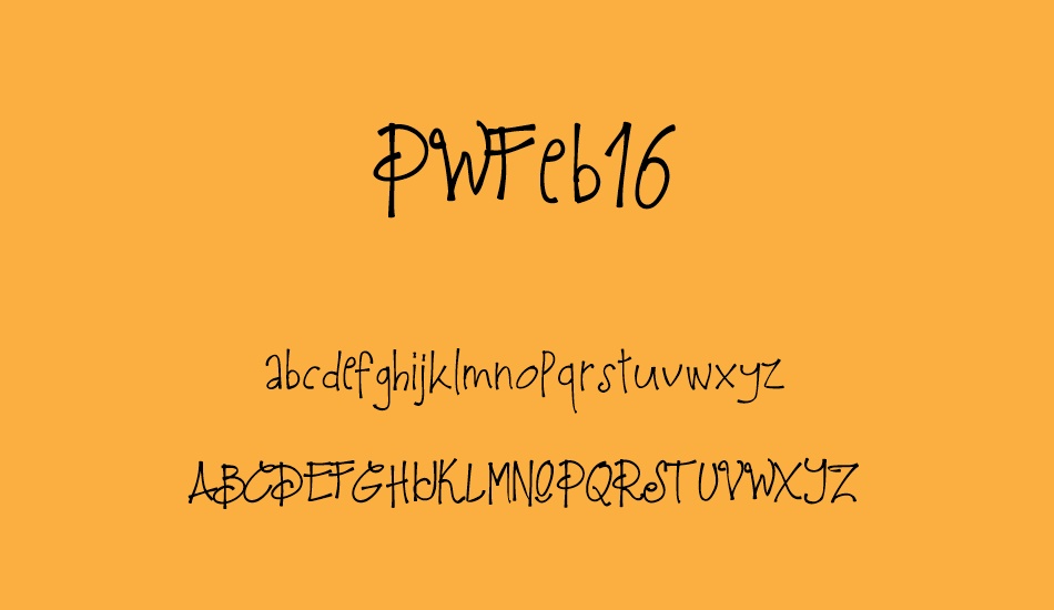 PWFeb16 font