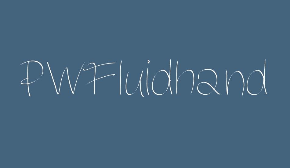 PWFluidhand font big