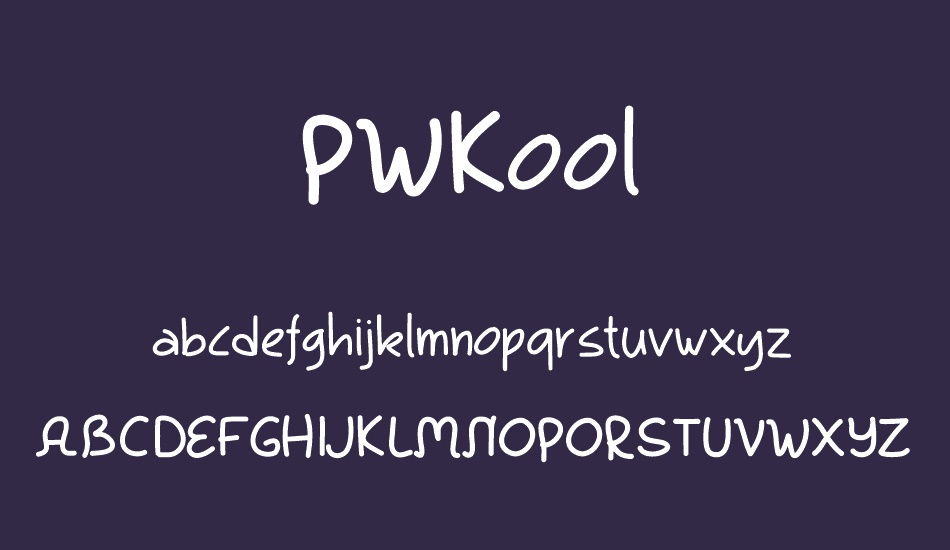 PWKool font