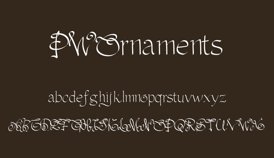 PWOrnaments font