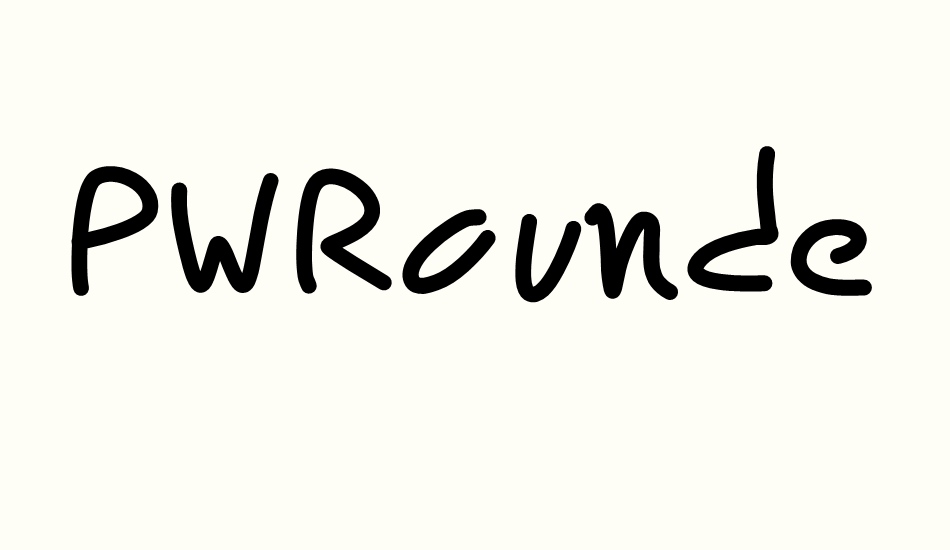 PWRoundedScript font big