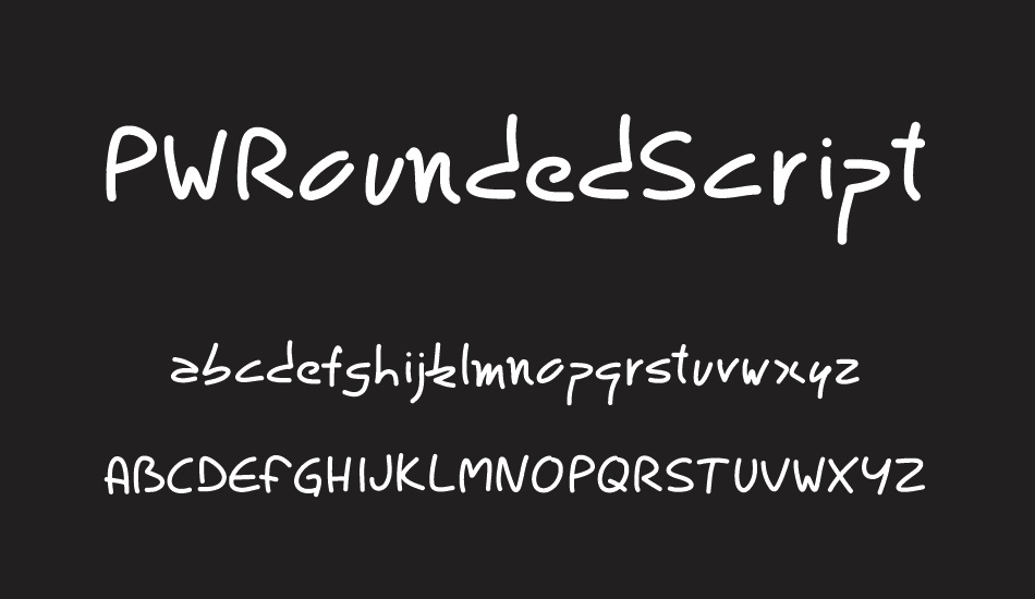 PWRoundedScript font