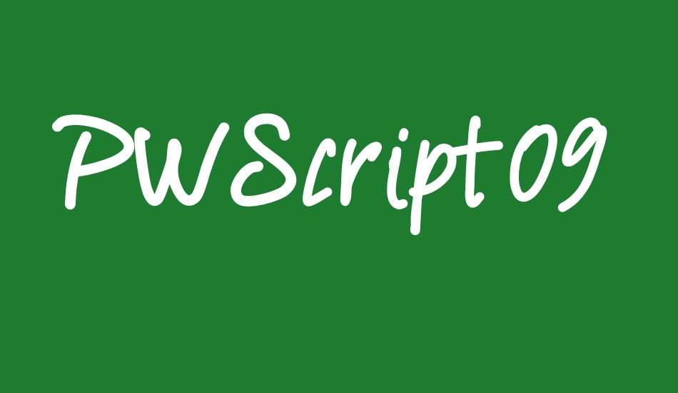 PWScript09 font big