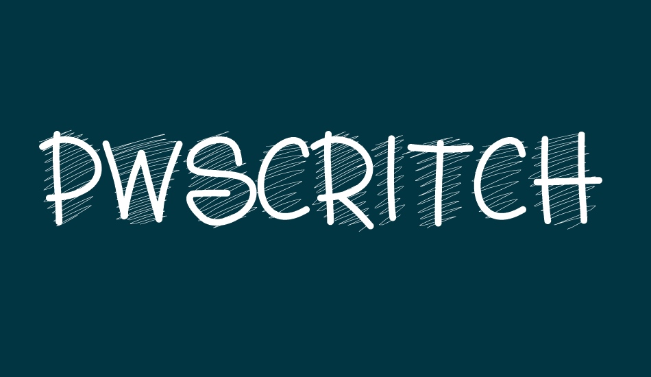 PWScritch font big