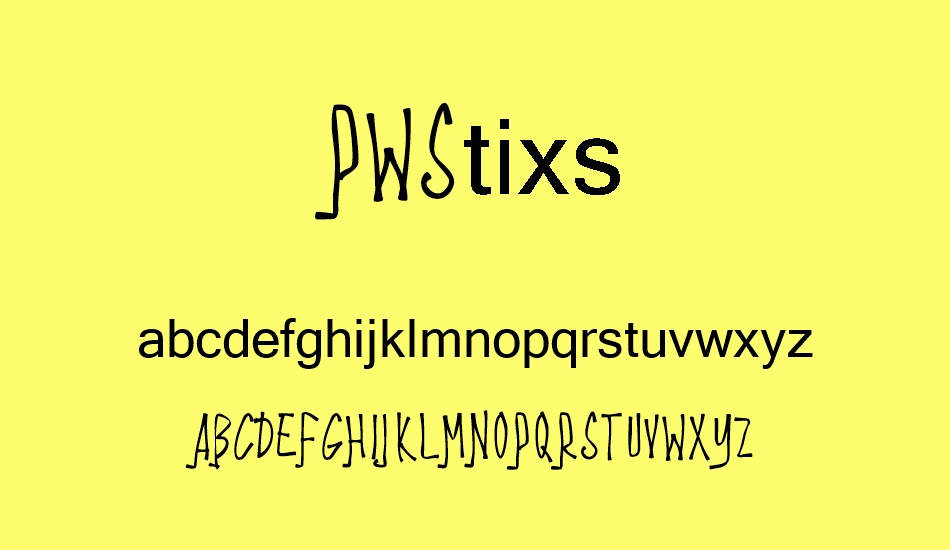 PWStixs font