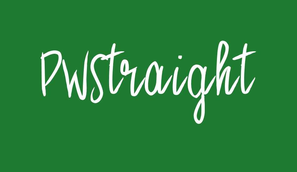 PWStraight font big