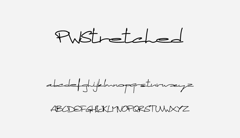 PWStretched font