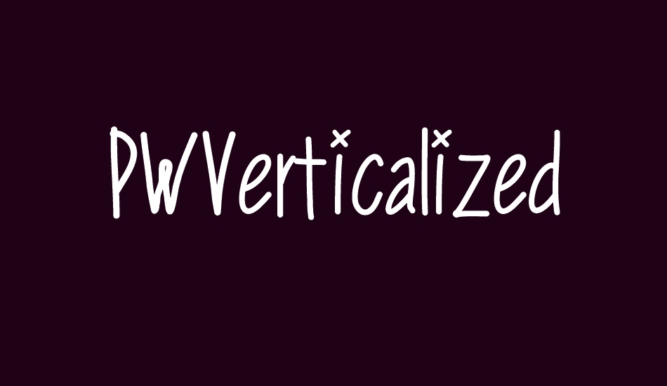 PWVerticalized font big