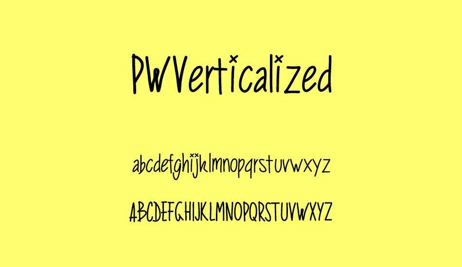 PWVerticalized font