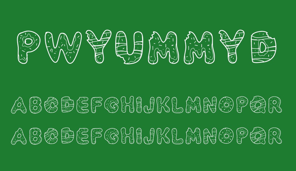 PWYummyDonuts font