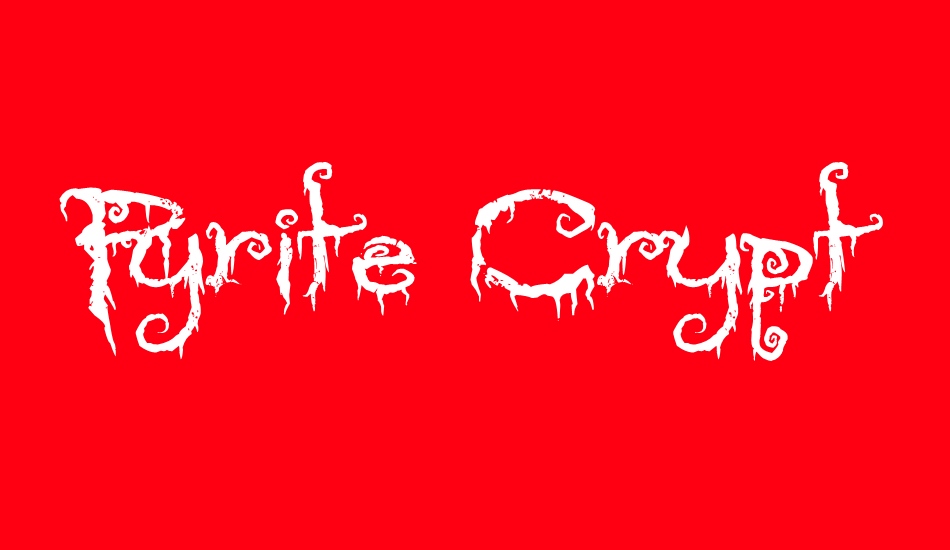 Pyrite Crypt font big