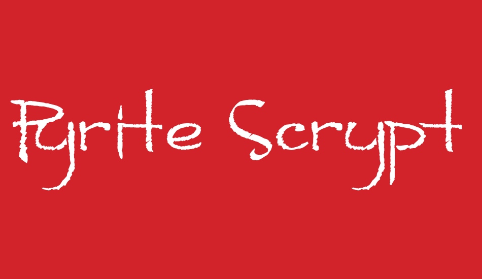 Pyrite Scrypt font big