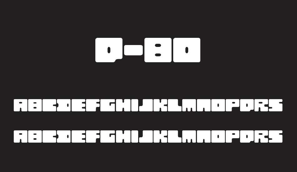 Q-bo font