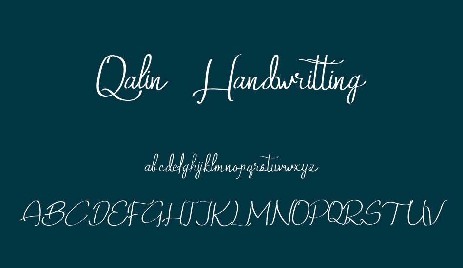 Qalin Handwritting font