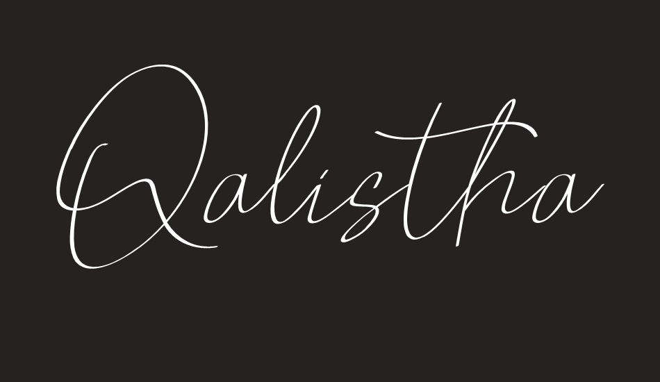 Qalistha font big