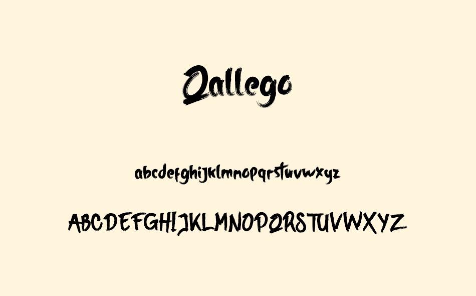 Qallego font