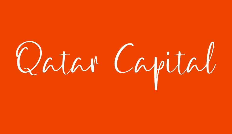 Qatar Capital Demo font big