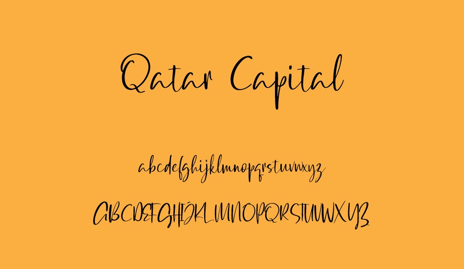 Qatar Capital Demo font