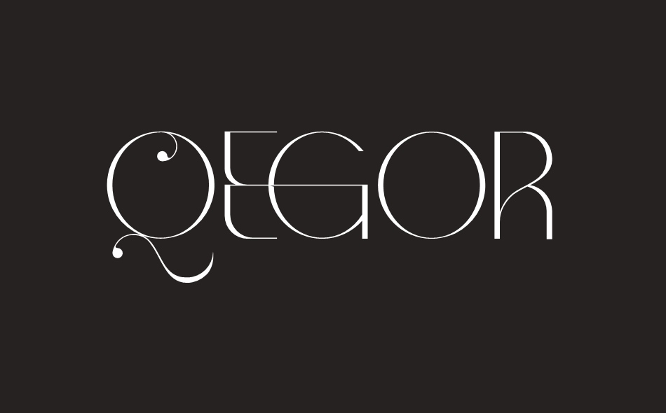 Qegor font big