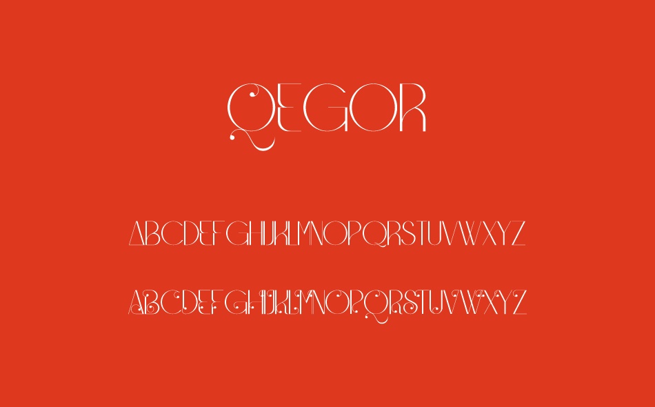 Qegor font