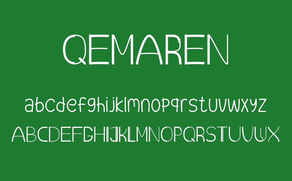 Qemaren font