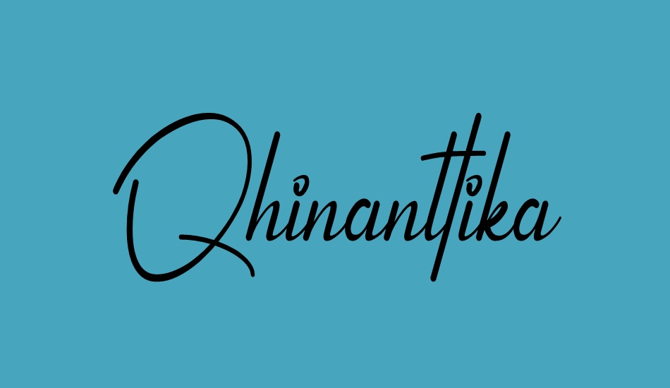 Qhinanttika Personal Use Only font big