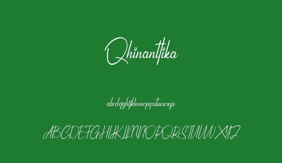 Qhinanttika Personal Use Only font