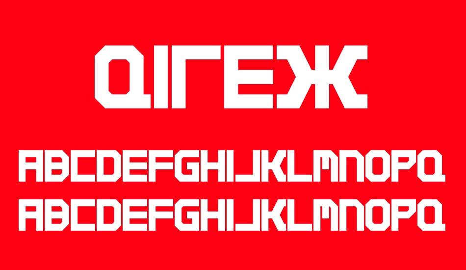 Qirex font