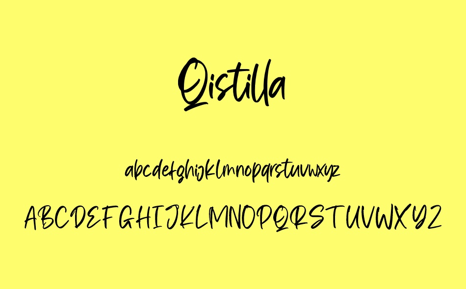 Qistilla font