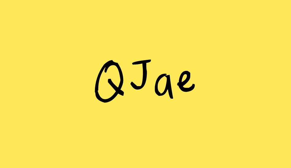 QJae font big