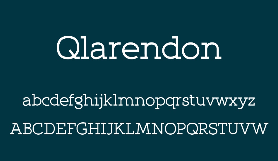 Qlarendon font