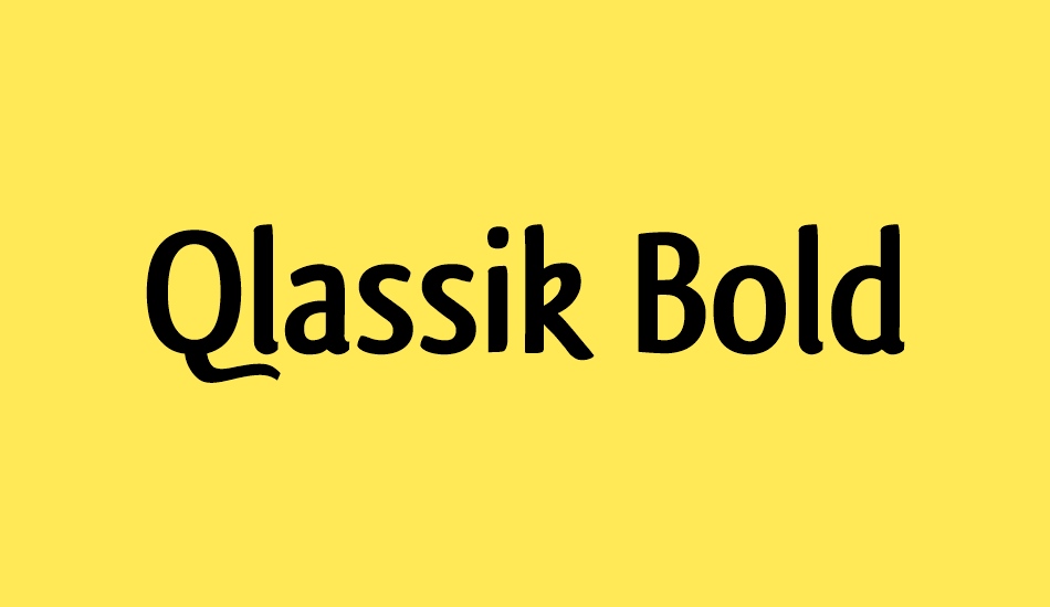 Qlassik Medium Helvetica Neue Bold Condens