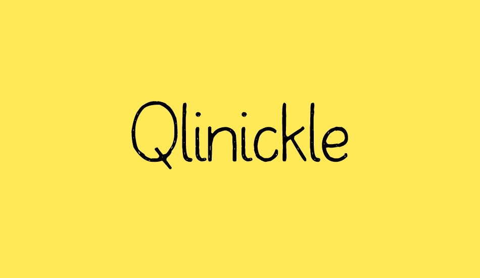 Qlinickle font big