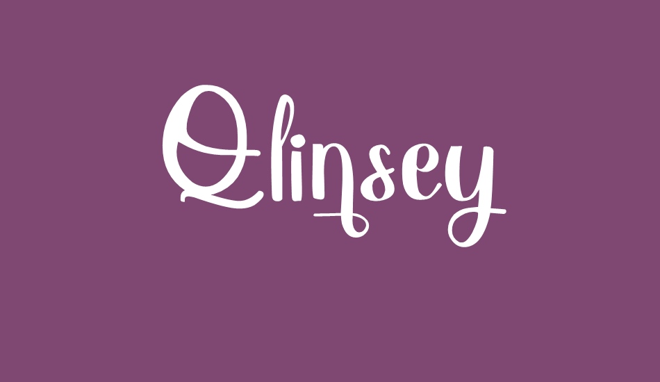 Qlinsey font big