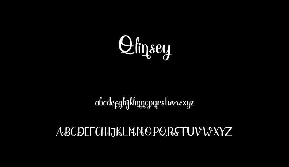 Qlinsey font