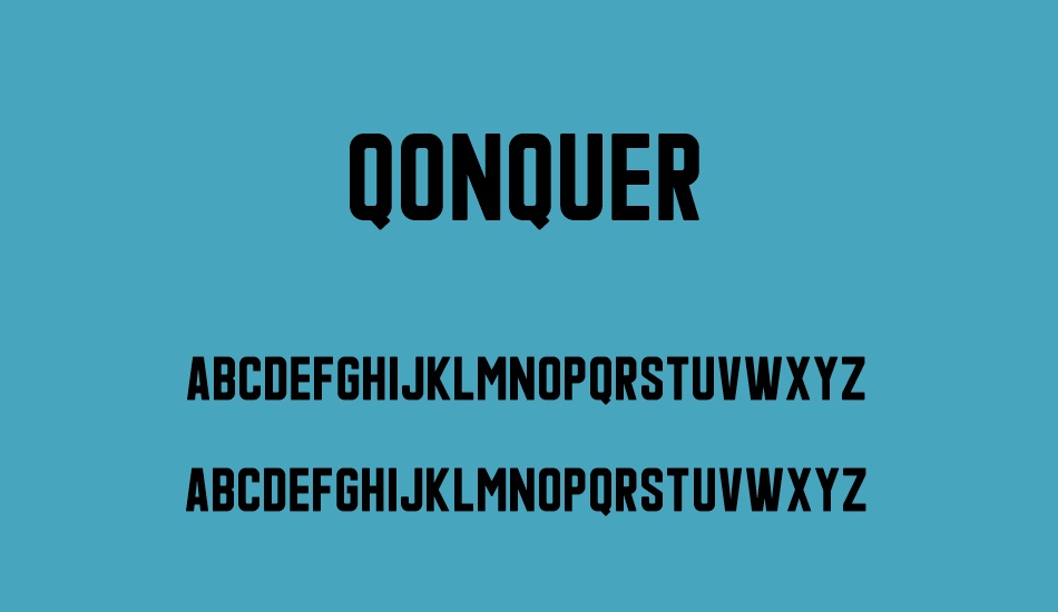 Qonquer font