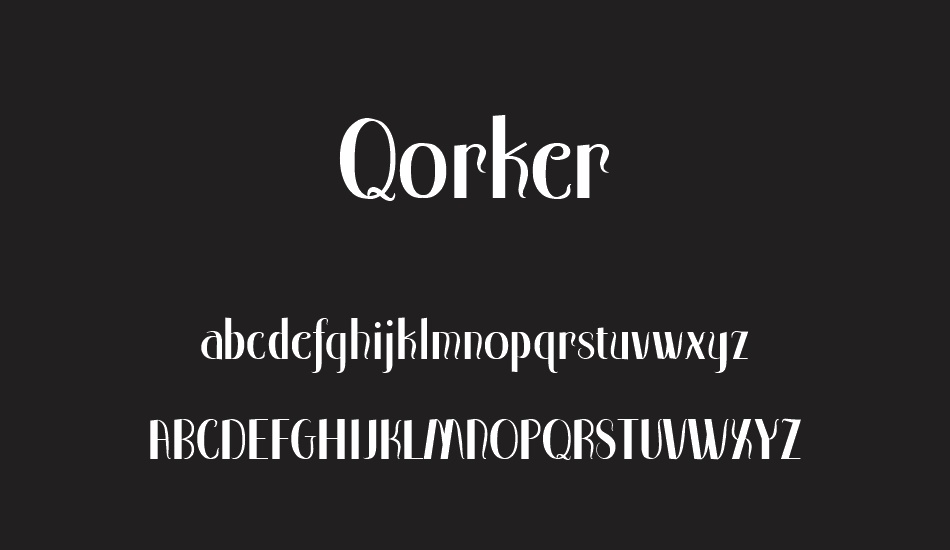 Qorker font