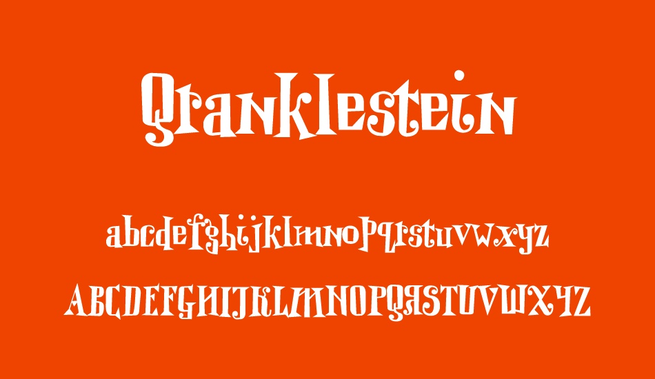 Qranklestein font