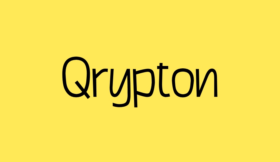 Qrypton font big