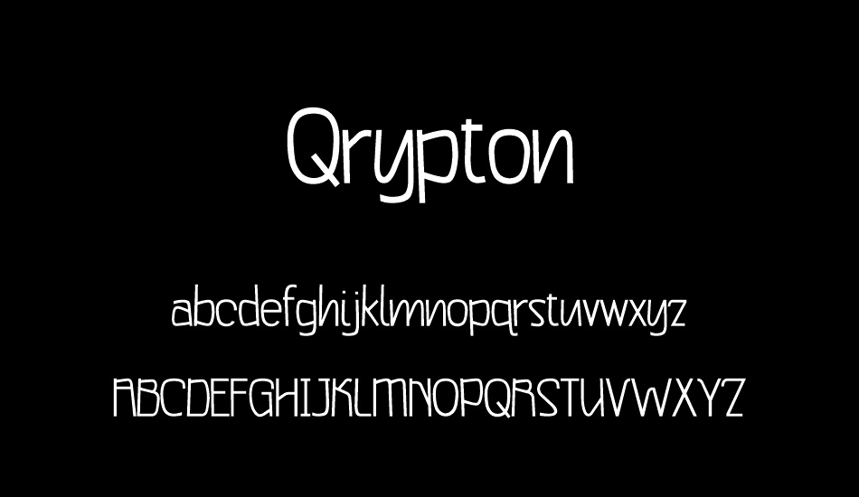 Qrypton font