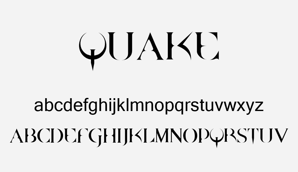 QUAKE font