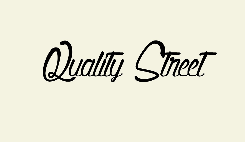 Quality Street font big