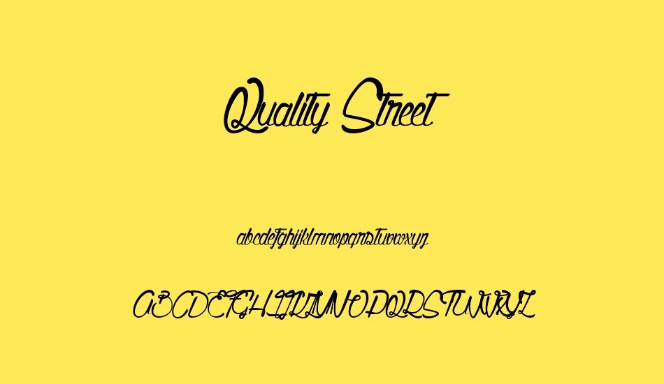 Quality Street font