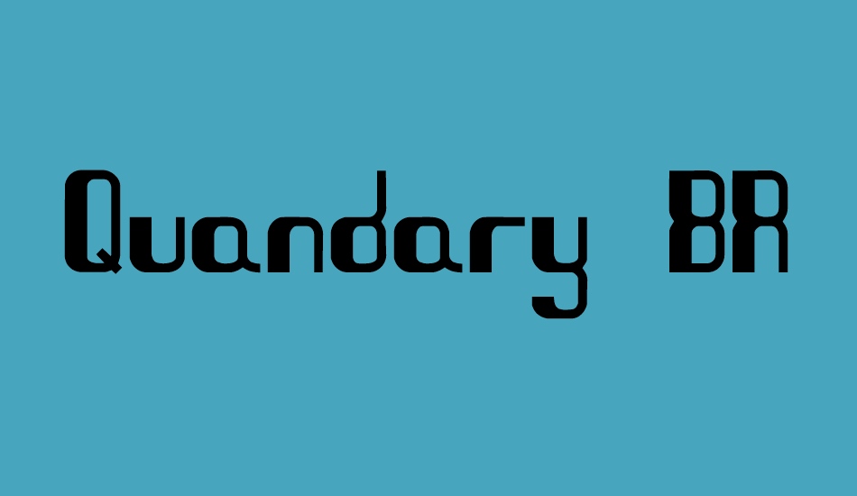 Quandary BRK font big