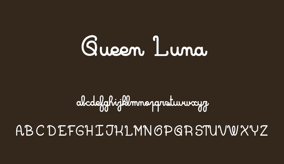 Queen Luna font