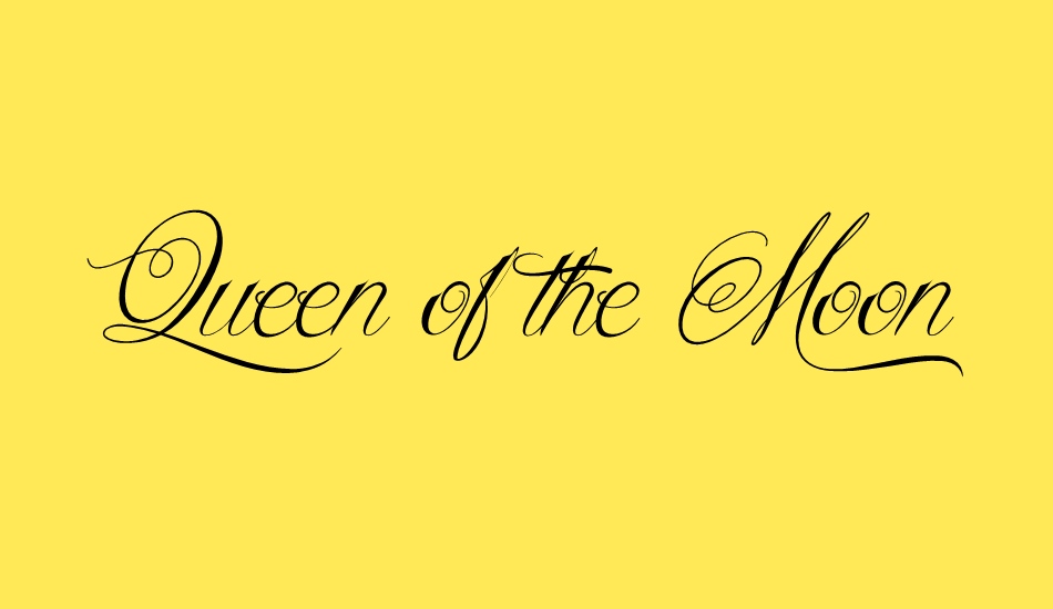 Queen of the Moon font big