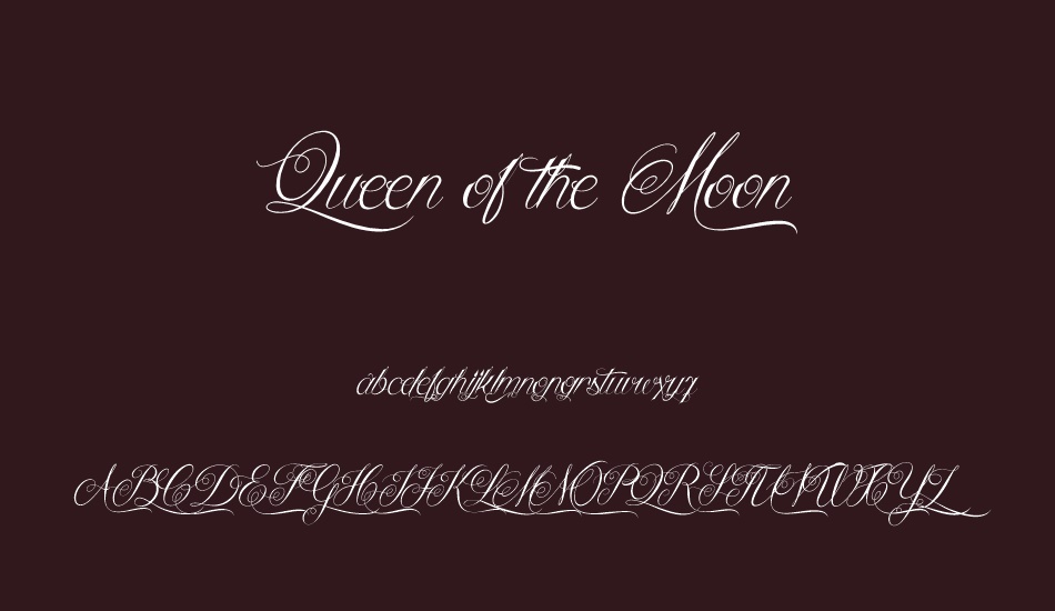 Queen of the Moon font